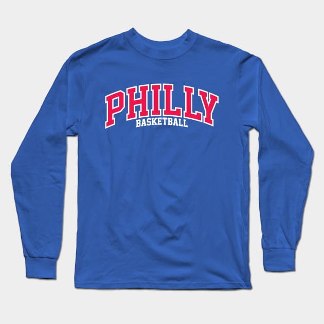 Philly Basketball 2 Long Sleeve T-Shirt by Center City Threads